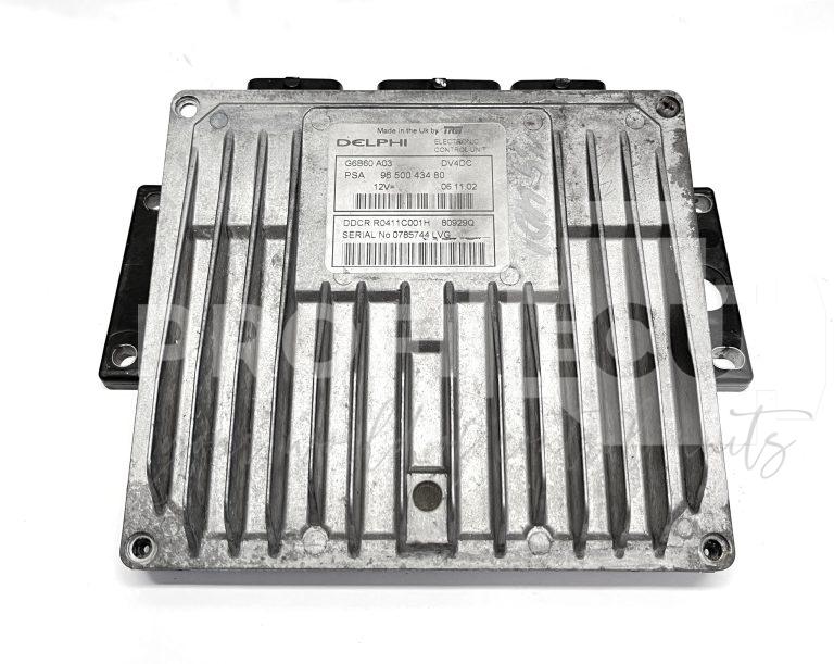 9650043480 Řídicí jednotka motoru Delphi DDCR, Citroën C3 I 1.4 HDi 16V
