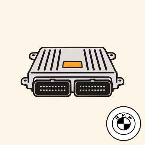 Řídicí jednotka pro BMW 3 Kabriolet 318 i 103 kW s logem BMW (ilustrace)
