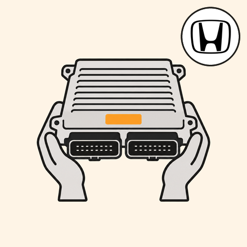 Řídicí jednotka pro Honda Capa 1.6 Vtec 125 kW s logem Honda (ilustrace)
