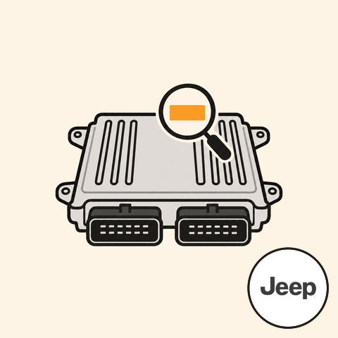 Řídicí jednotka pro Jeep Compass SUV 2.0 CRD 103 kW s logem Jeep (ilustrace)