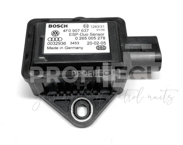 4F0907637 Snímač stáčivosti a zrychlení ESP Bosch, Audi A6 C6