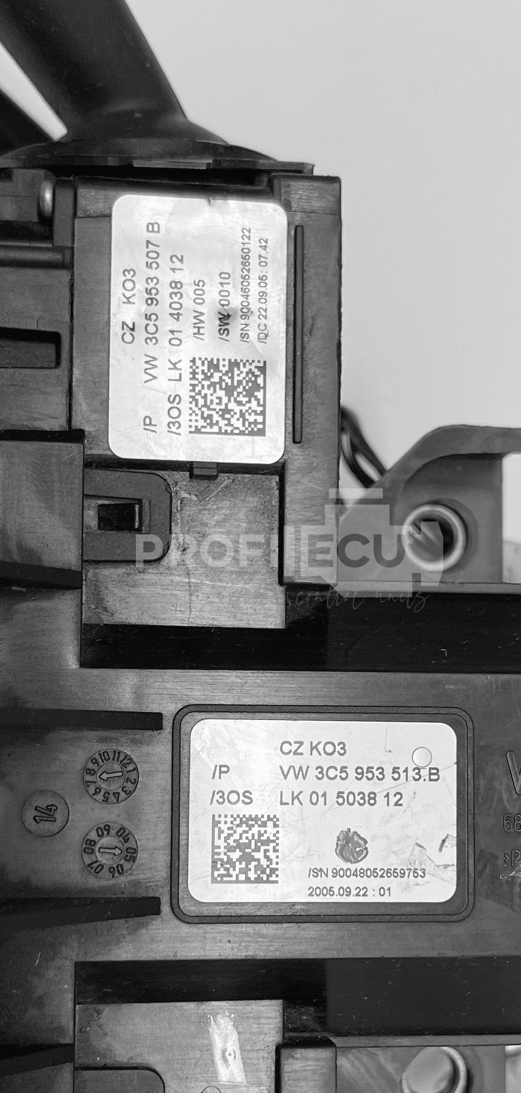 Štítek jednotky: 3C5953513B, 3C5953507B