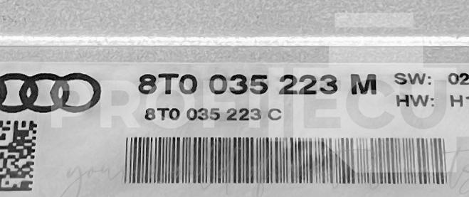 Štítek jednotky: 8T0035223M, 8T0035223C