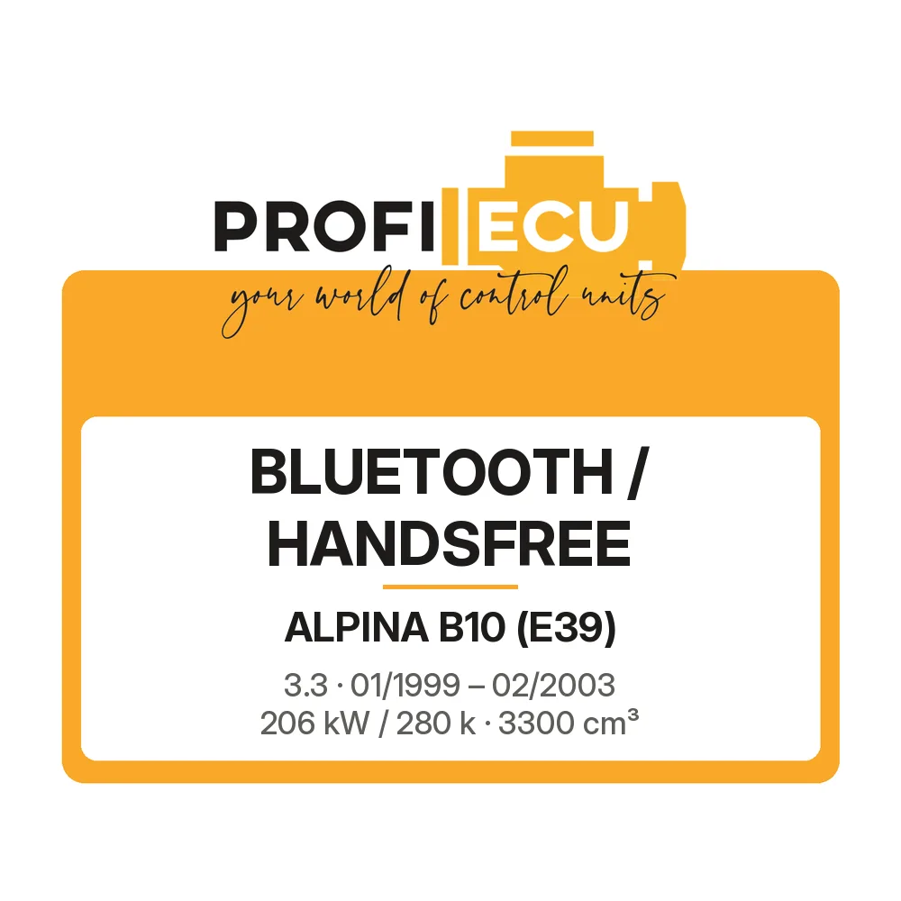 Etiketa ProfiECU: Bluetooth / Handsfree pro Alpina B10 3.3 206 kW