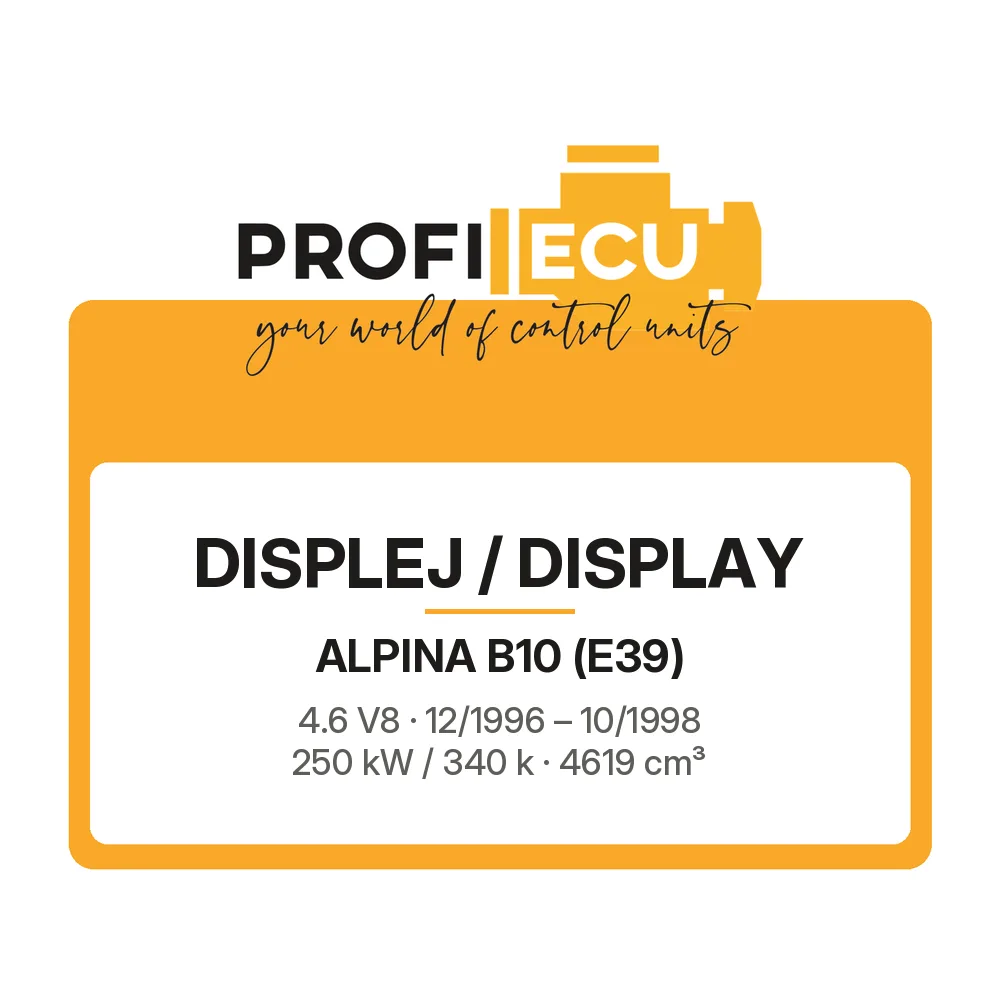 Etiketa ProfiECU: Displej / Display pro Alpina B10 4.6 V8 250 kW