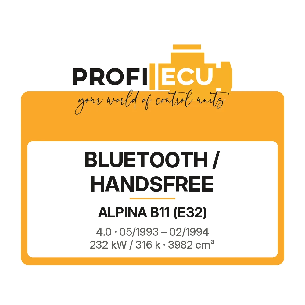 Etiketa ProfiECU: Bluetooth / Handsfree pro Alpina B11 4.0 232 kW