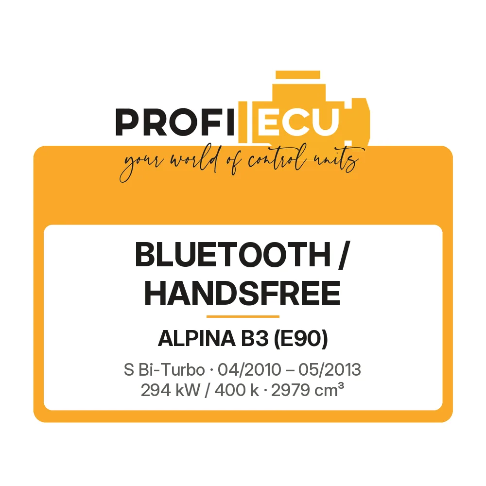 Etiketa ProfiECU: Bluetooth / Handsfree pro Alpina B3 S Bi-Turbo 294 kW