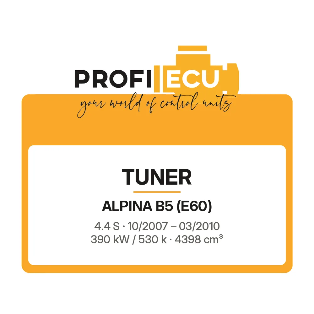 Etiketa ProfiECU: Tuner pro Alpina B5 4.4 S 390 kW