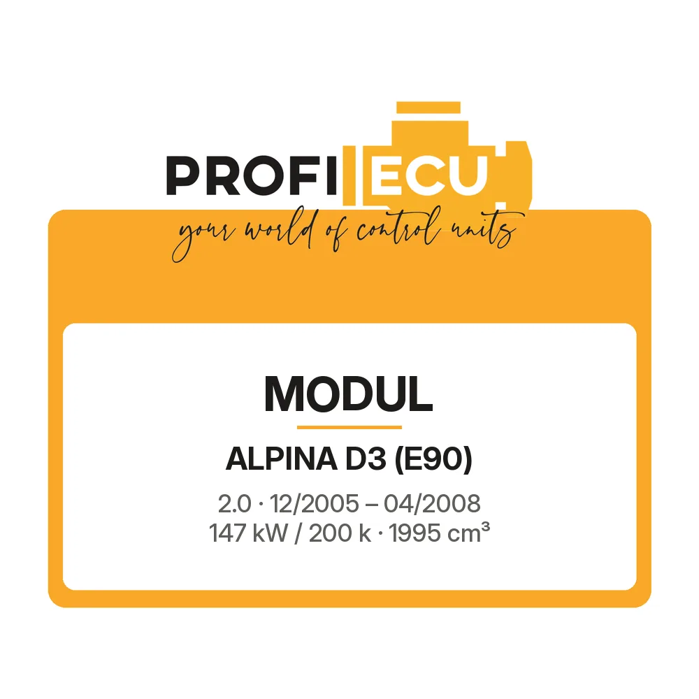 Etiketa ProfiECU: Modul pro Alpina D3 2.0 147 kW