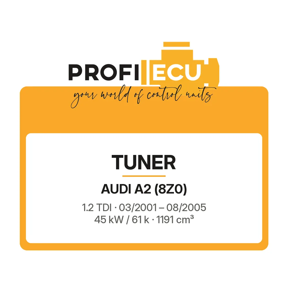 Etiketa ProfiECU: Tuner pro Audi A2 1.2 TDI 45 kW