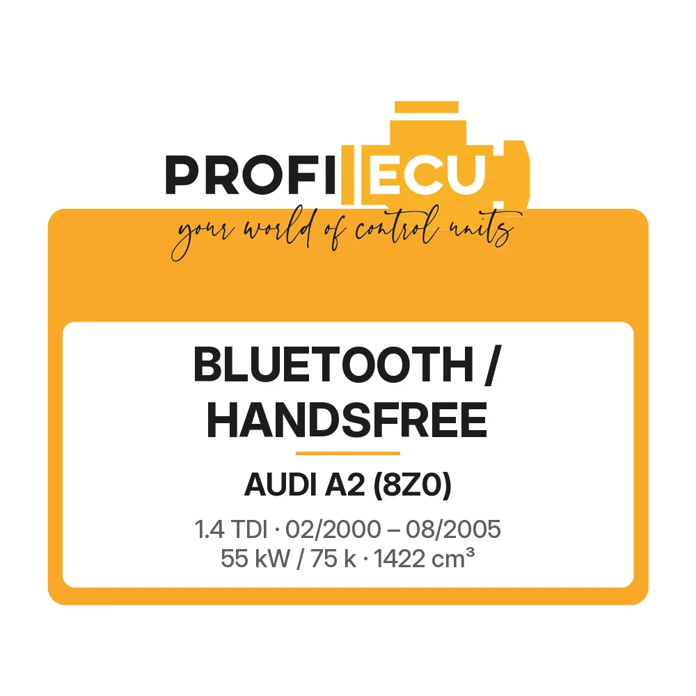 Etiketa ProfiECU: Bluetooth / Handsfree pro Audi A2 1.4 TDI 55 kW