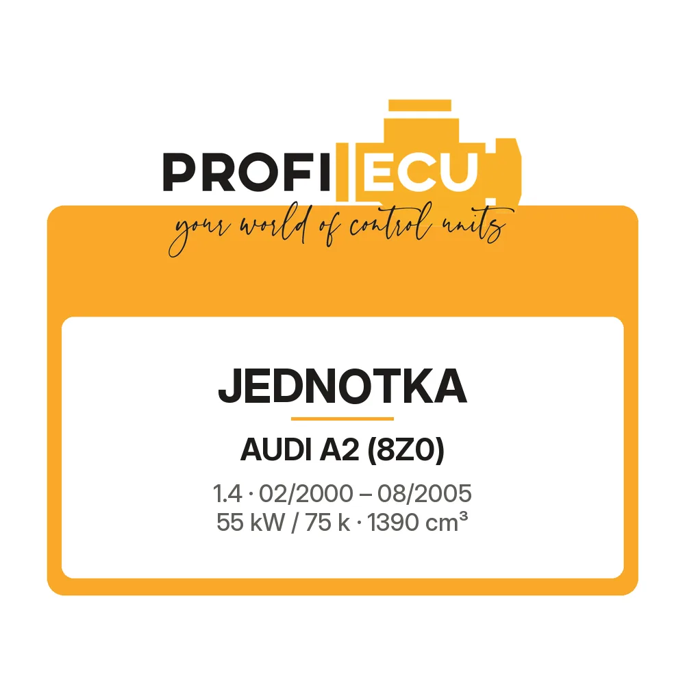 Etiketa ProfiECU: Jednotka pro Audi A2 1.4 55 kW