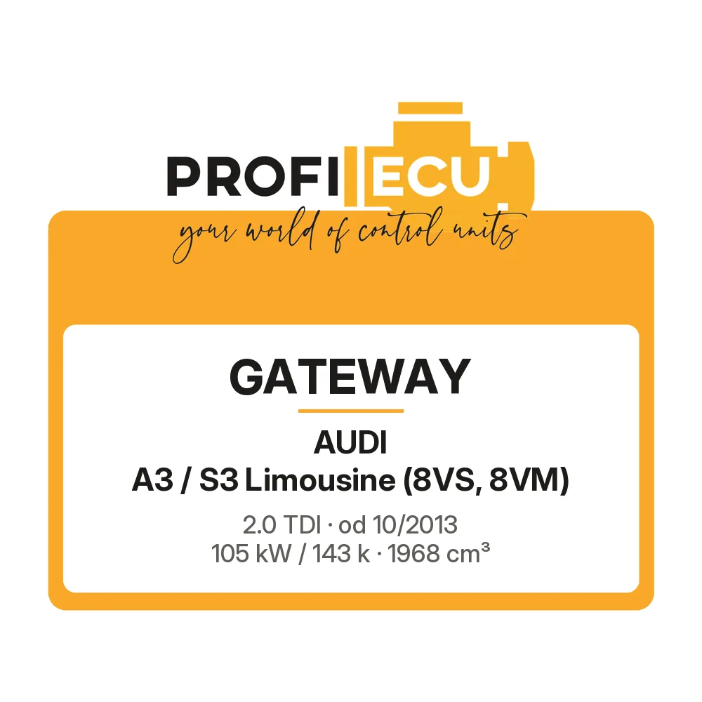 Etiketa ProfiECU: GATEWAY pro Audi A3 / S3 Limousine 2.0 TDI 105 kW