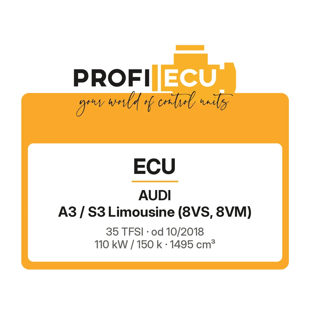 Etiketa ProfiECU: ECU pro Audi A3 / S3 Limousine 35 TFSI 110 kW