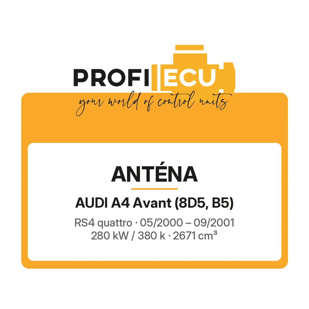 Etiketa ProfiECU: Anténa pro Audi A4 Avant RS4 quattro 280 kW
