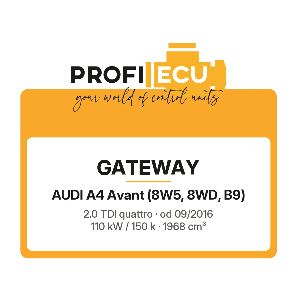 Etiketa ProfiECU: GATEWAY pro Audi A4 Avant 2.0 TDI quattro 110 kW