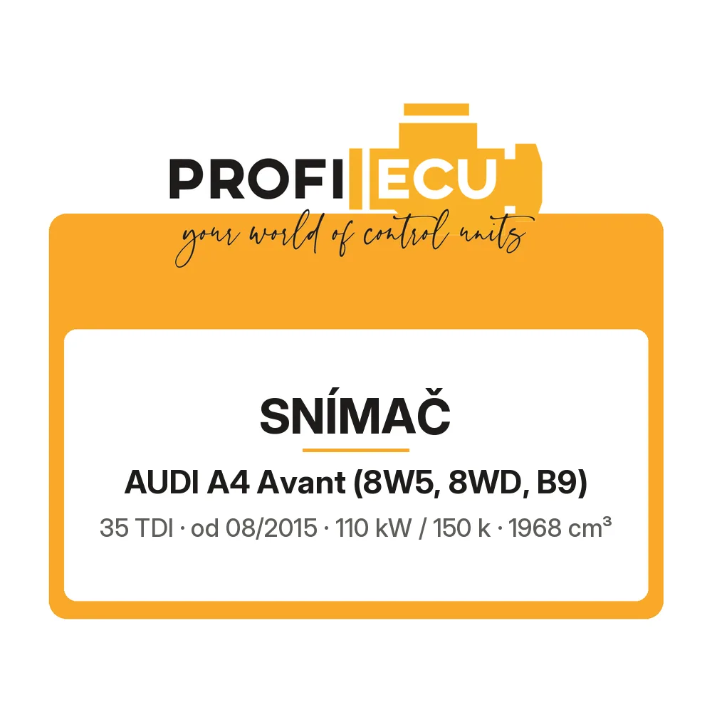 Etiketa ProfiECU: Snímač pro Audi A4 Avant 35 TDI 110 kW