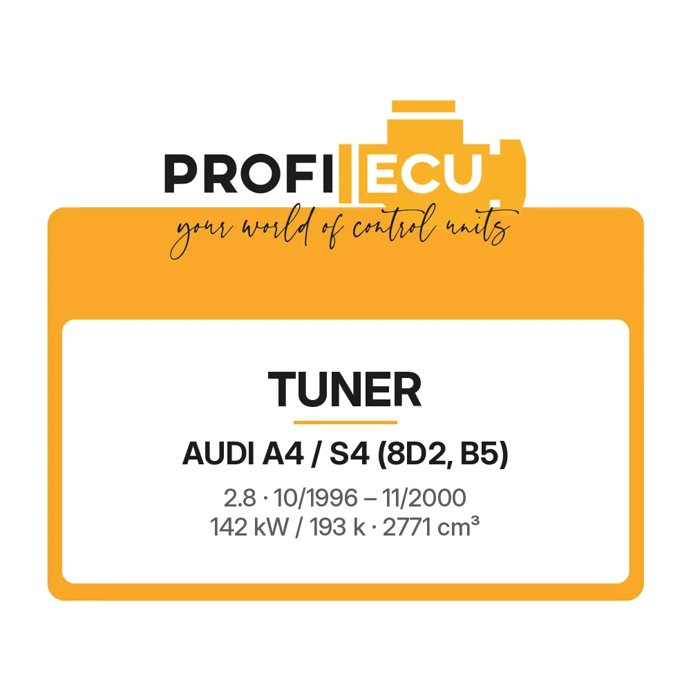 Etiketa ProfiECU: Tuner pro Audi A4 / S4 2.8 142 kW
