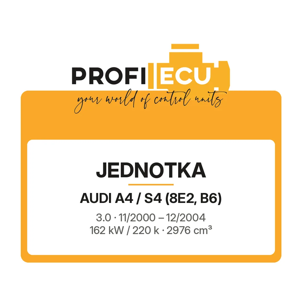 Etiketa ProfiECU: Jednotka pro Audi A4 / S4 3.0 162 kW