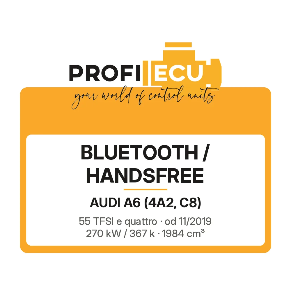 Etiketa ProfiECU: Bluetooth / Handsfree pro Audi A6 55 TFSI e quattro 270 kW