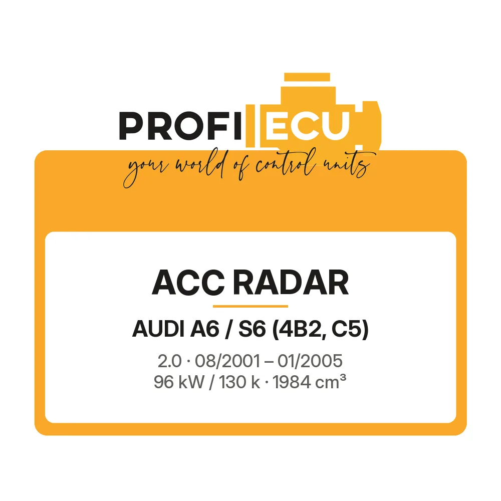 Etiketa ProfiECU: ACC Radar pro Audi A6 / S6 2.0 96 kW