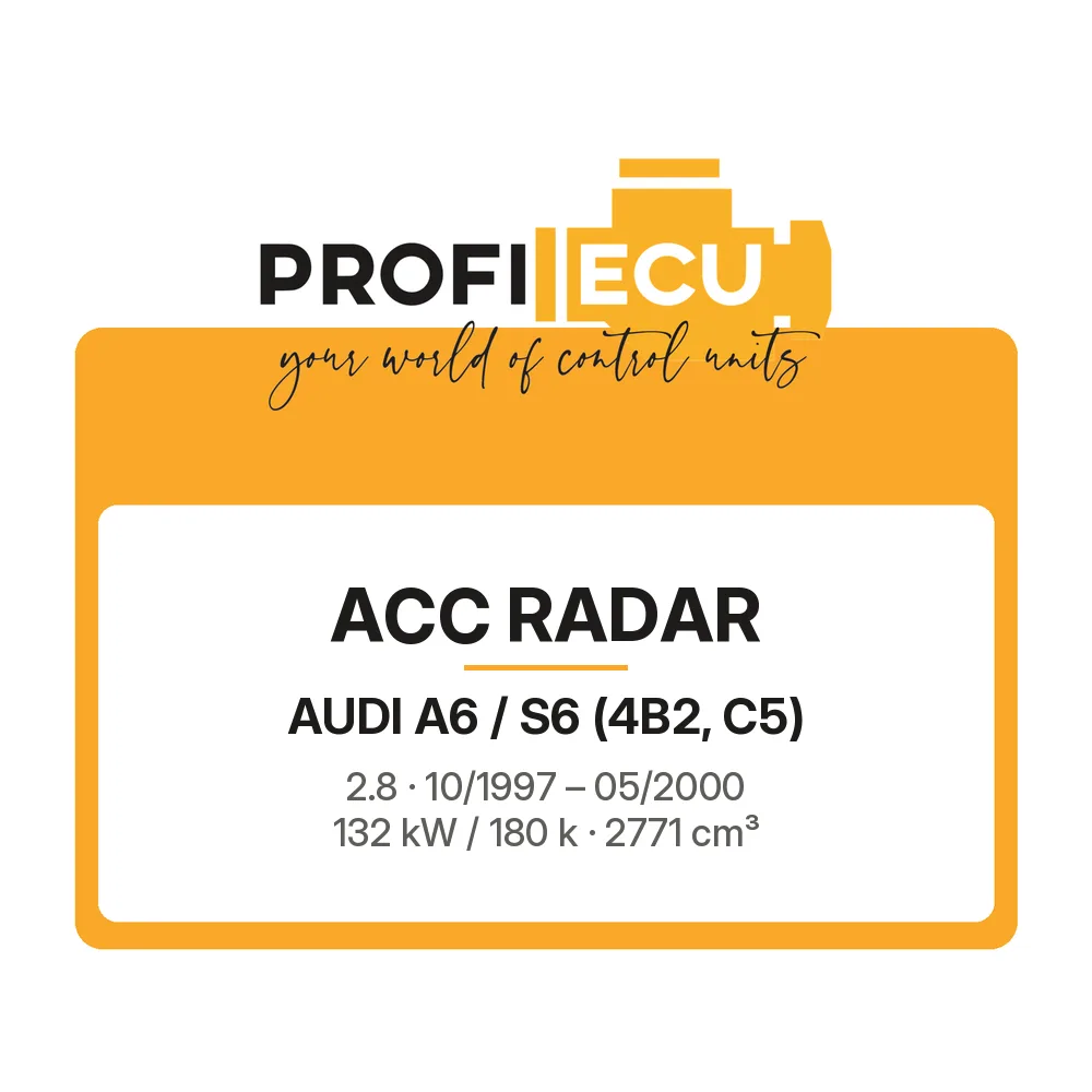 Etiketa ProfiECU: ACC Radar pro Audi A6 / S6 2.8 132 kW