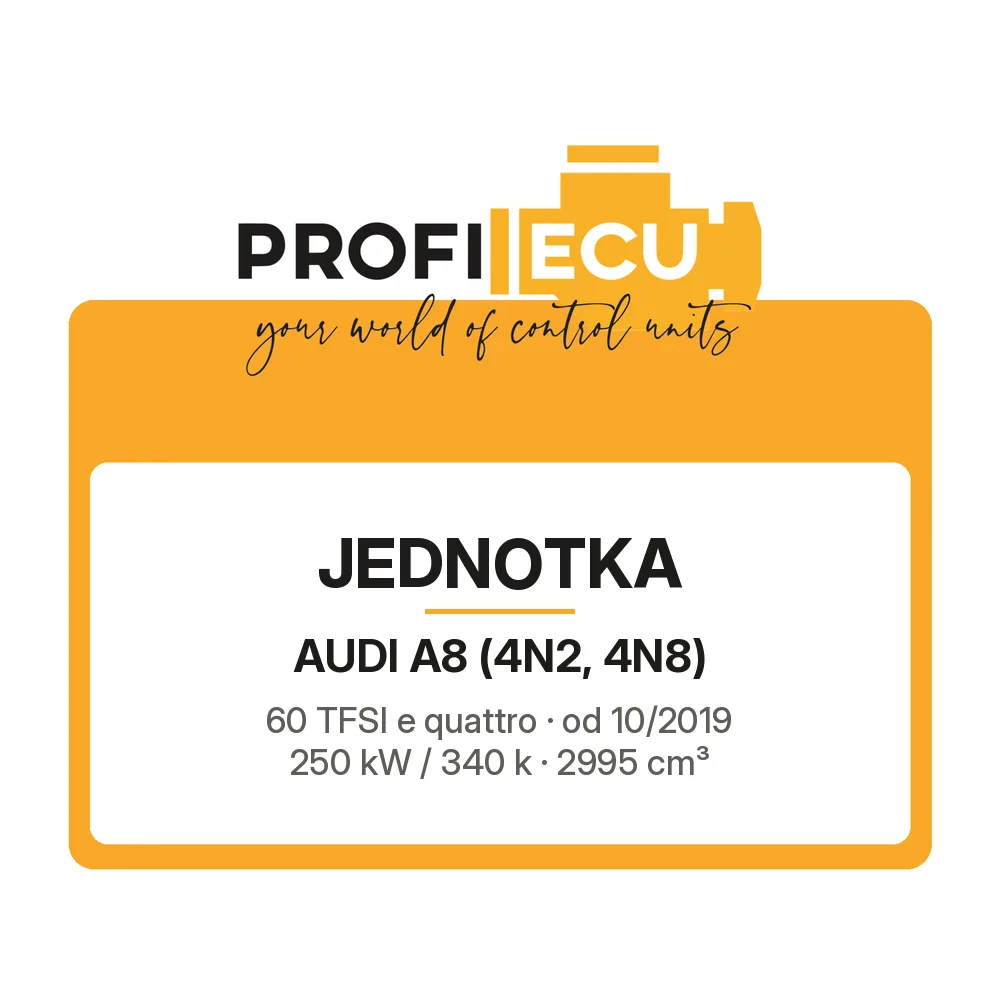 Etiketa ProfiECU: Jednotka pro Audi A8 60 TFSI e quattro 250 kW