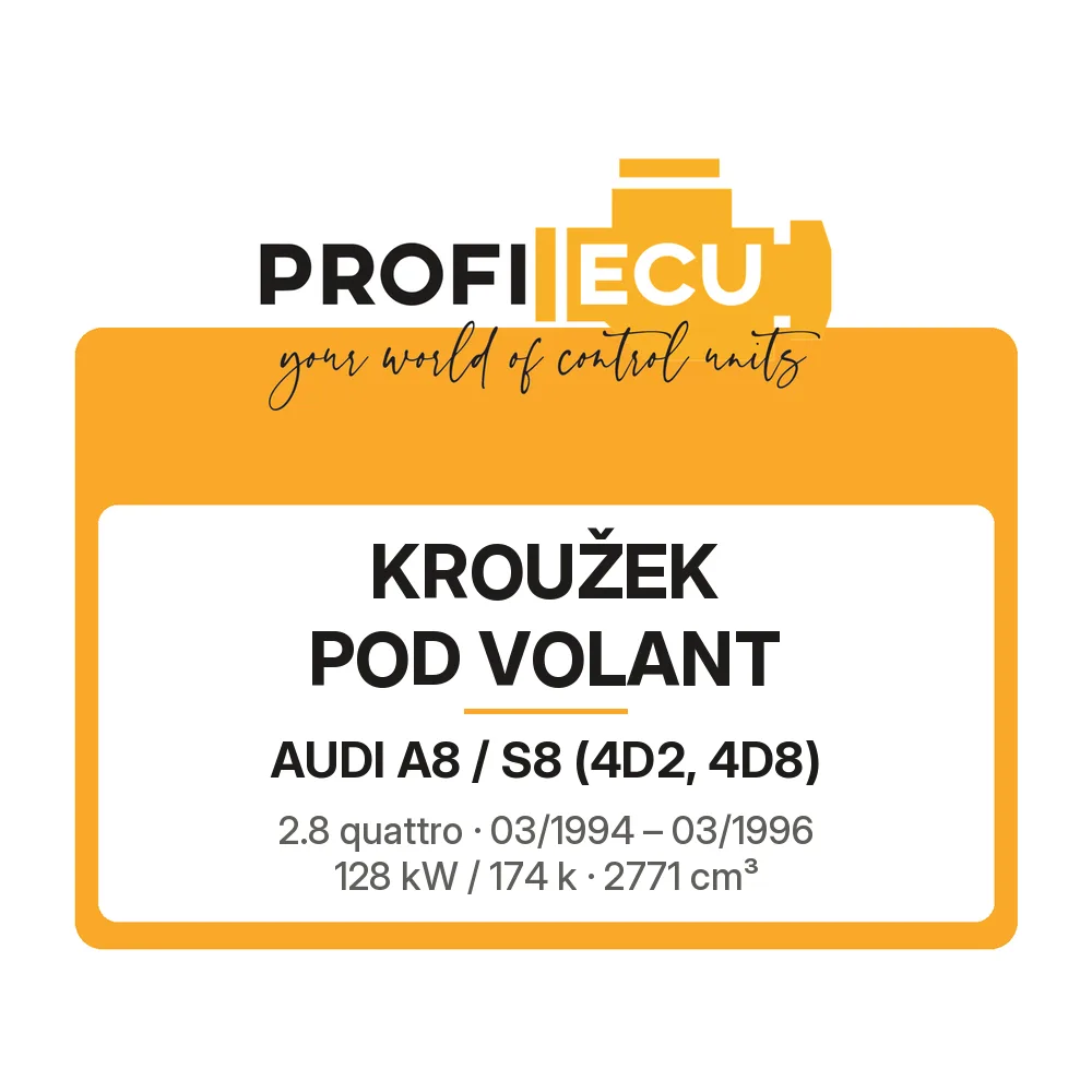 Etiketa ProfiECU: Kroužek pod volant pro Audi A8 / S8 2.8 quattro 128 kW