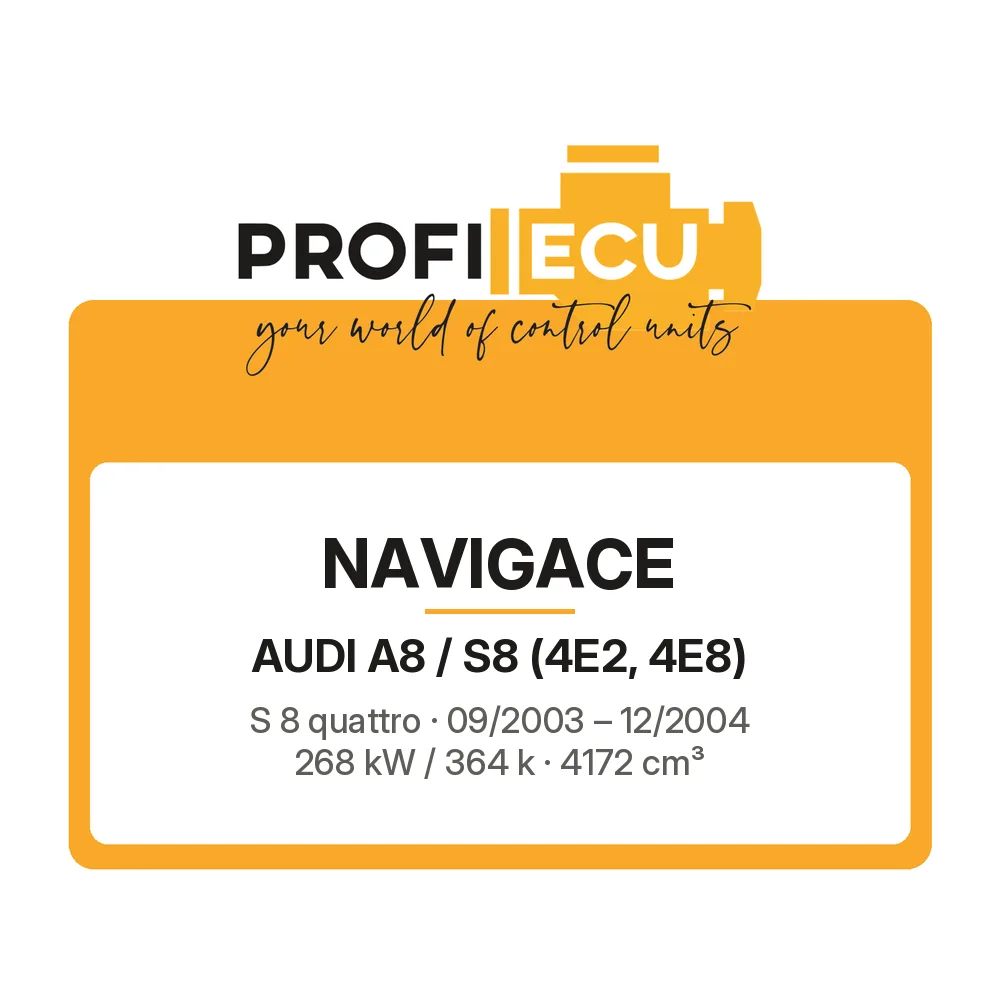Etiketa ProfiECU: Navigace pro Audi A8 / S8 S 8 quattro 268 kW