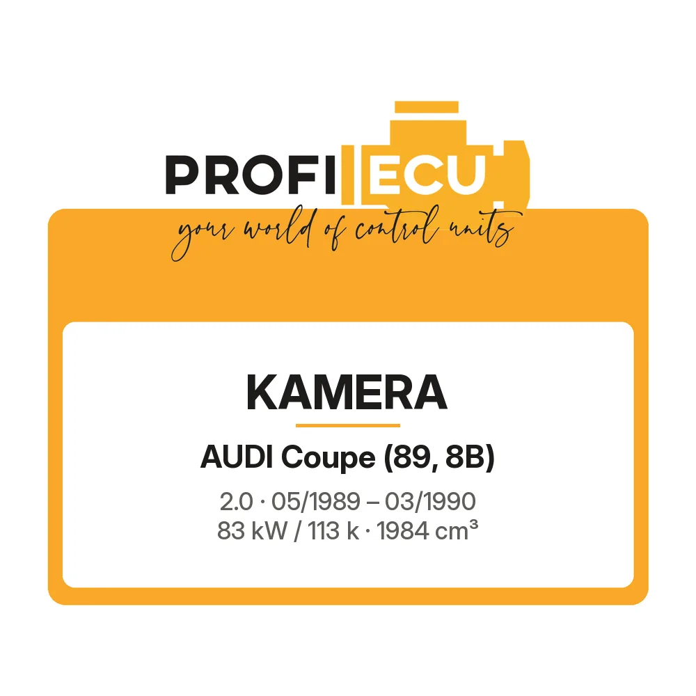 Etiketa ProfiECU: Kamera pro Audi Coupe 2.0 83 kW