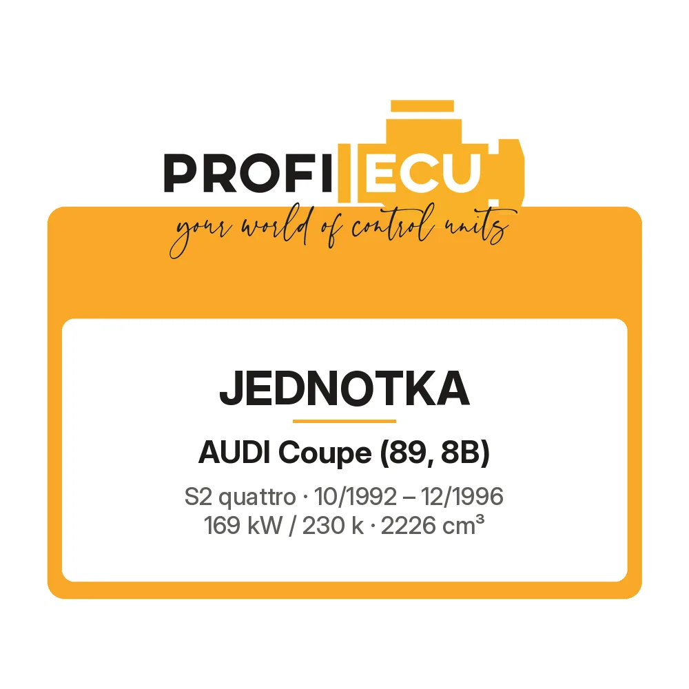 Etiketa ProfiECU: Jednotka pro Audi Coupe S2 quattro 169 kW