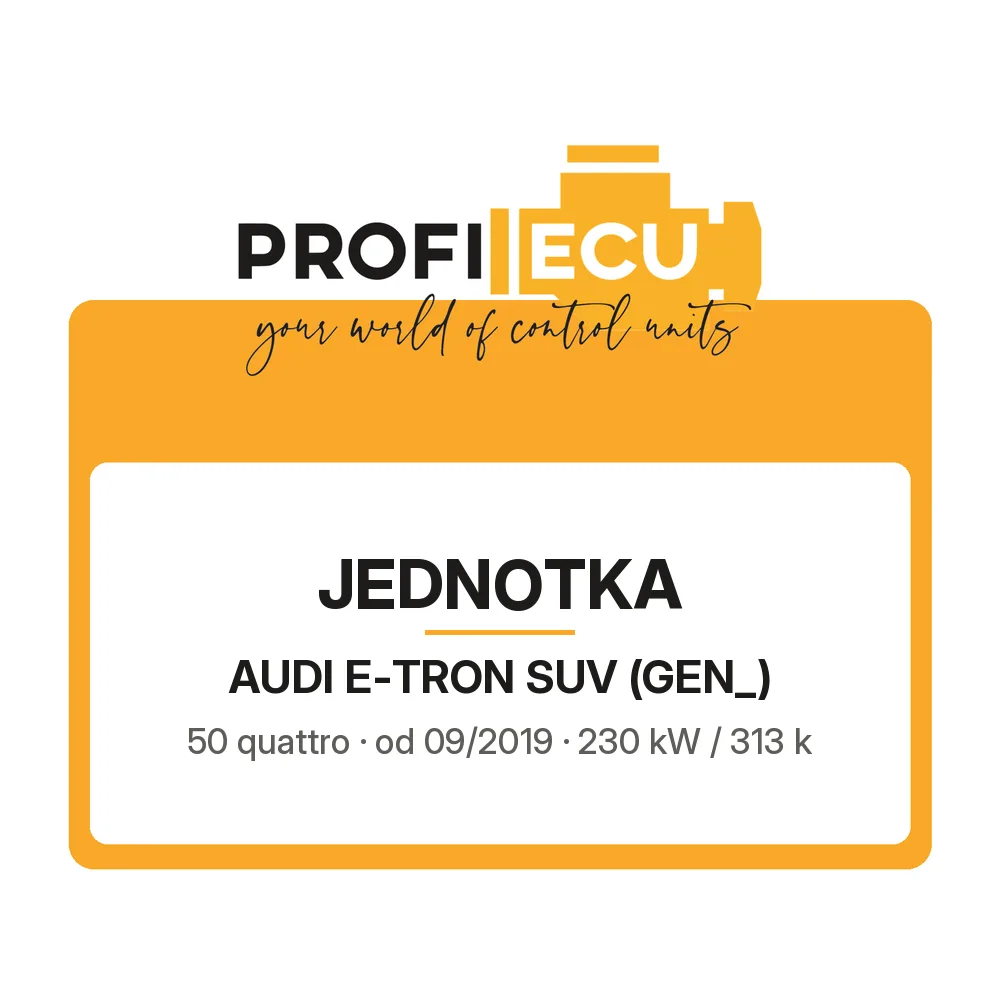 Etiketa ProfiECU: Jednotka pro Audi E-TRON SUV 50 quattro