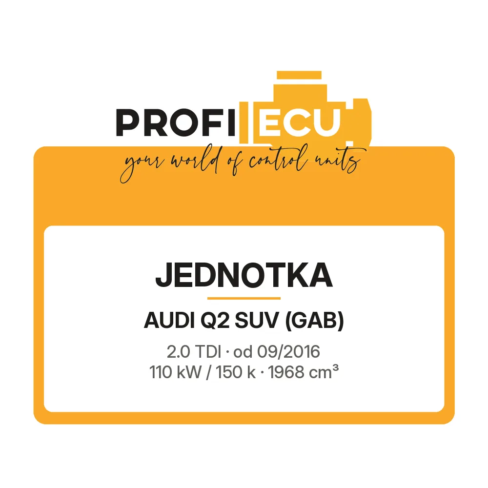 Etiketa ProfiECU: Jednotka pro Audi Q2 SUV 2.0 TDI 110 kW