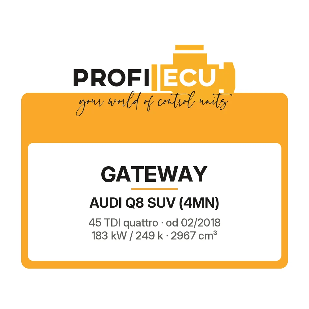 Etiketa ProfiECU: GATEWAY pro Audi Q8 SUV 45 TDI quattro 183 kW