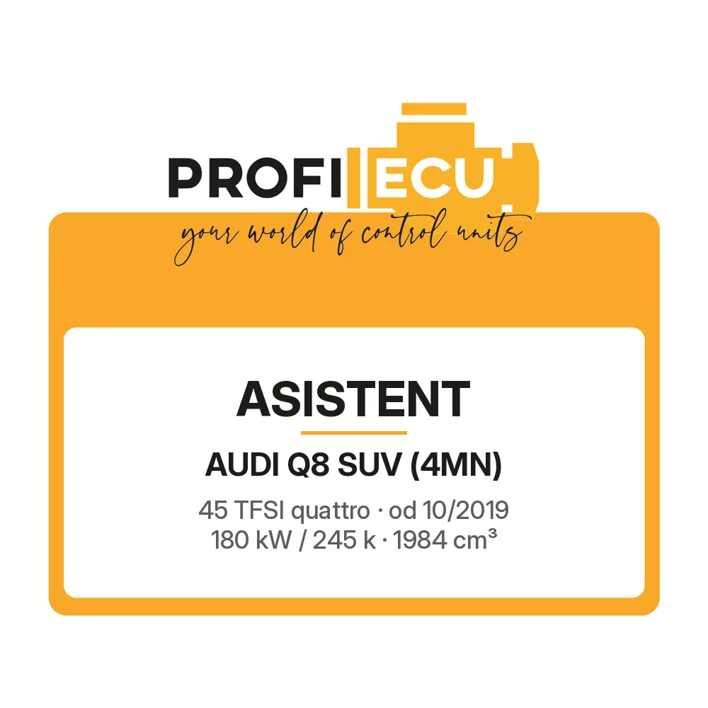 Etiketa ProfiECU: ASISTENT pro Audi Q8 SUV 45 TFSI quattro 180 kW