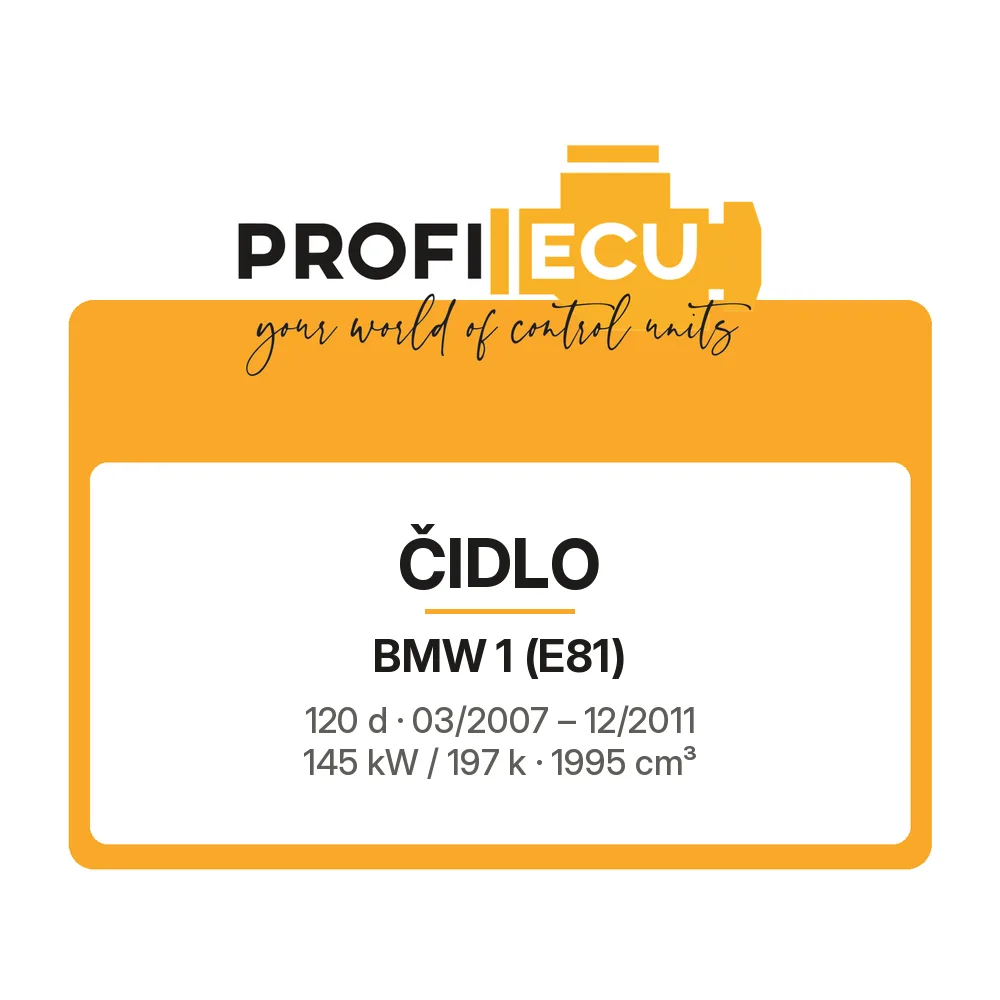 Etiketa ProfiECU: Čidlo pro BMW 1 120 d 145 kW