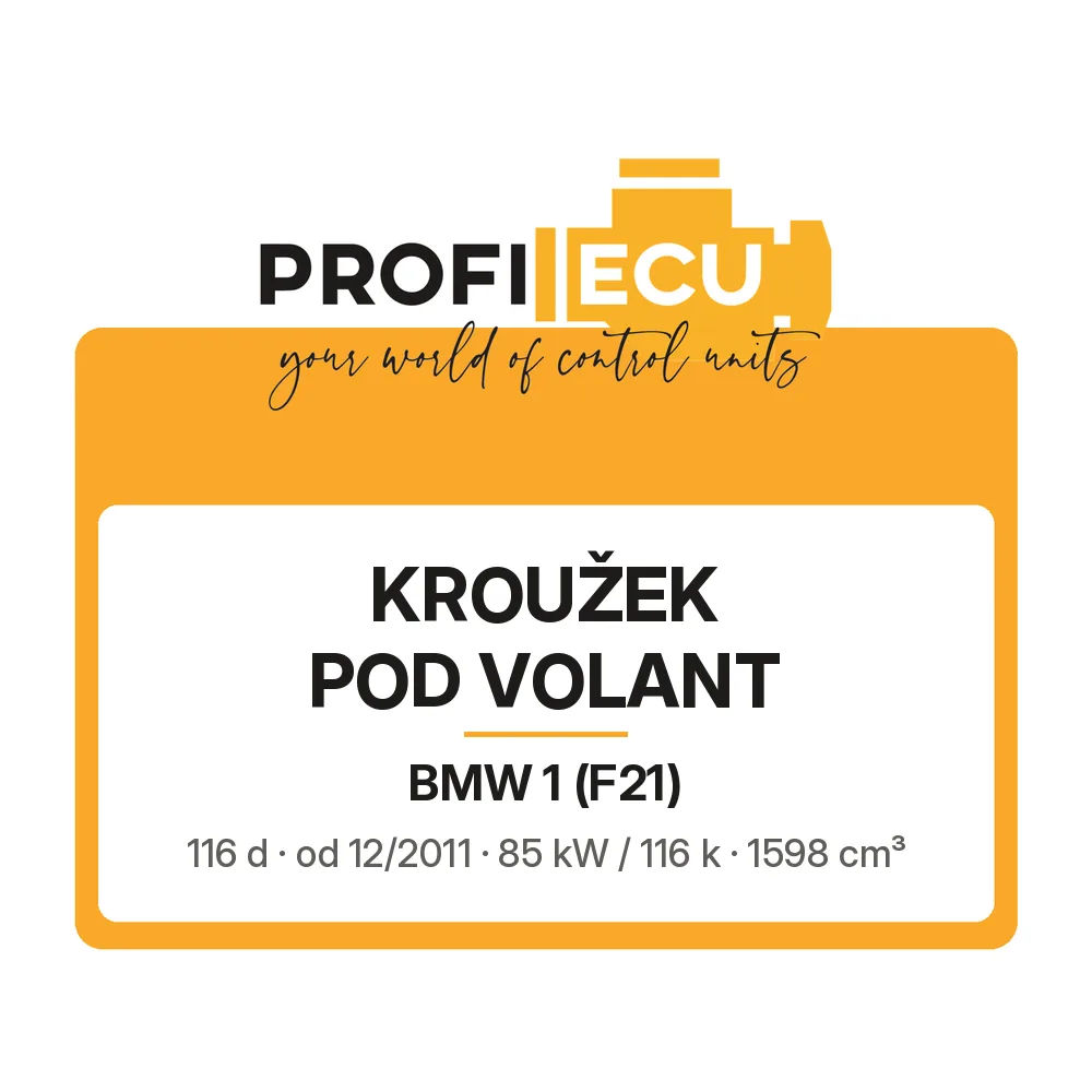 Etiketa ProfiECU: Kroužek pod volant pro BMW 1 116 d 85 kW