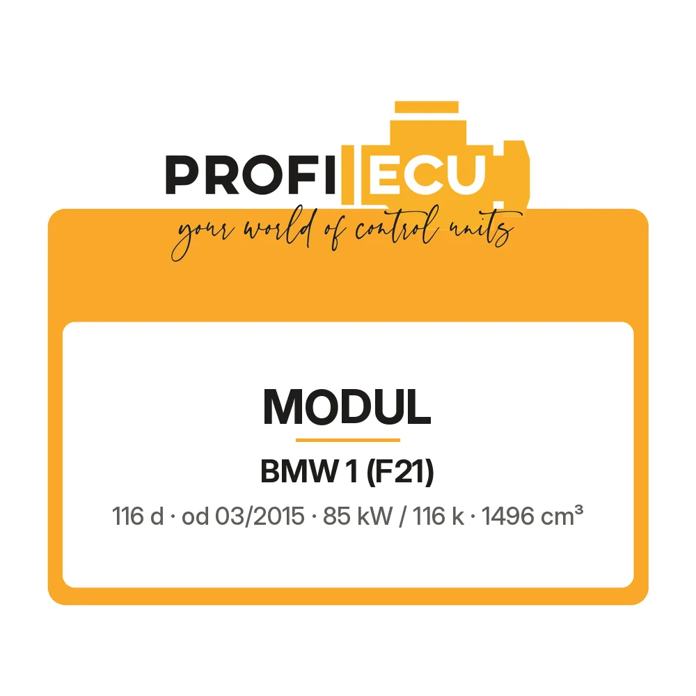 Etiketa ProfiECU: Modul pro BMW 1 116 d 85 kW