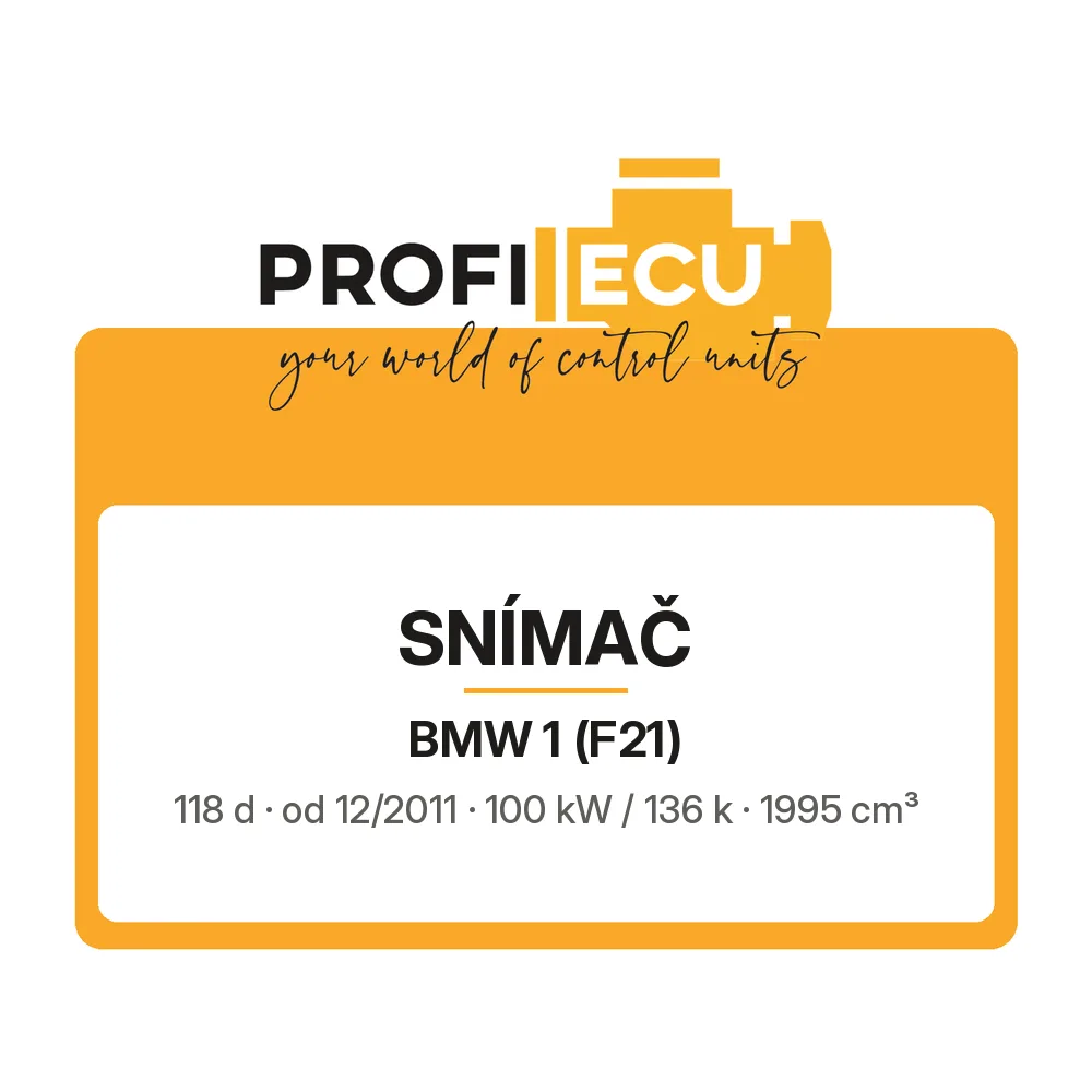 Etiketa ProfiECU: Snímač pro BMW 1 118 d 100 kW