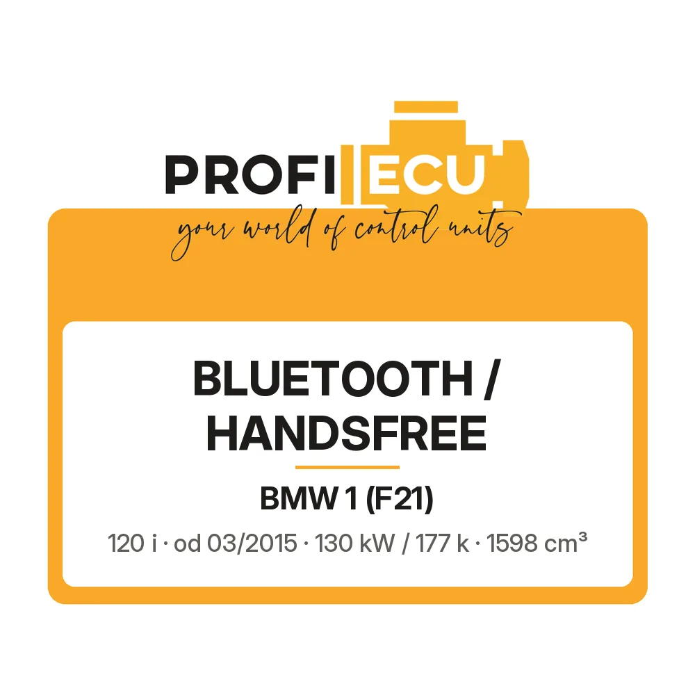 Etiketa ProfiECU: Bluetooth / Handsfree pro BMW 1 120 i 130 kW