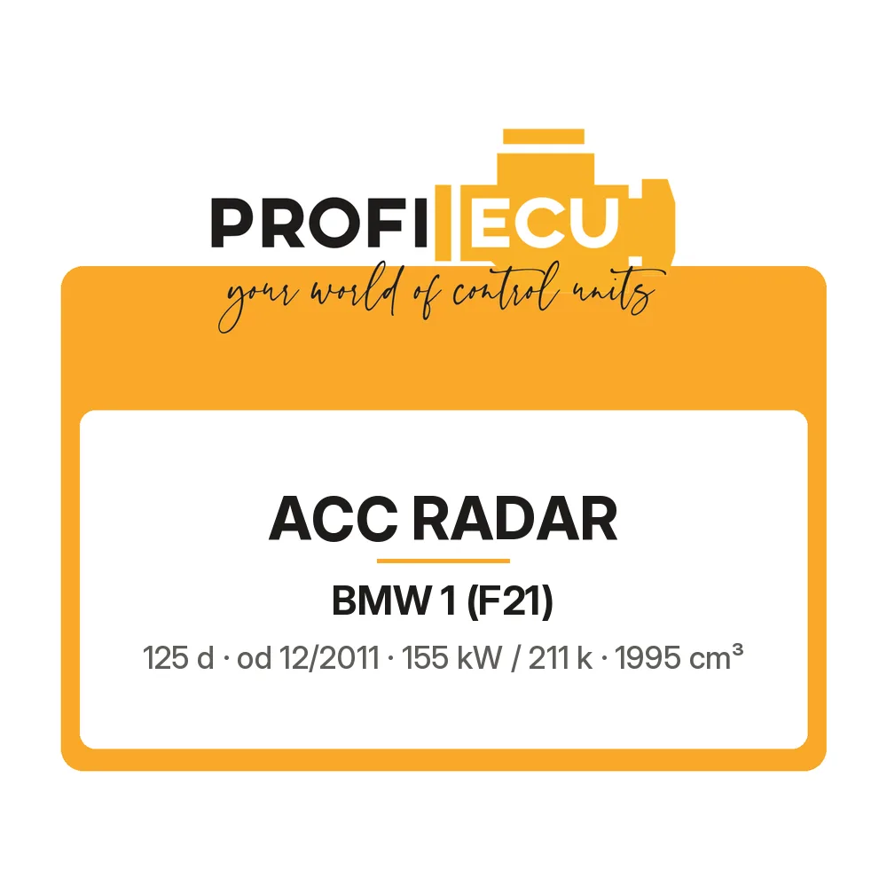 Etiketa ProfiECU: ACC Radar pro BMW 1 125 d 155 kW