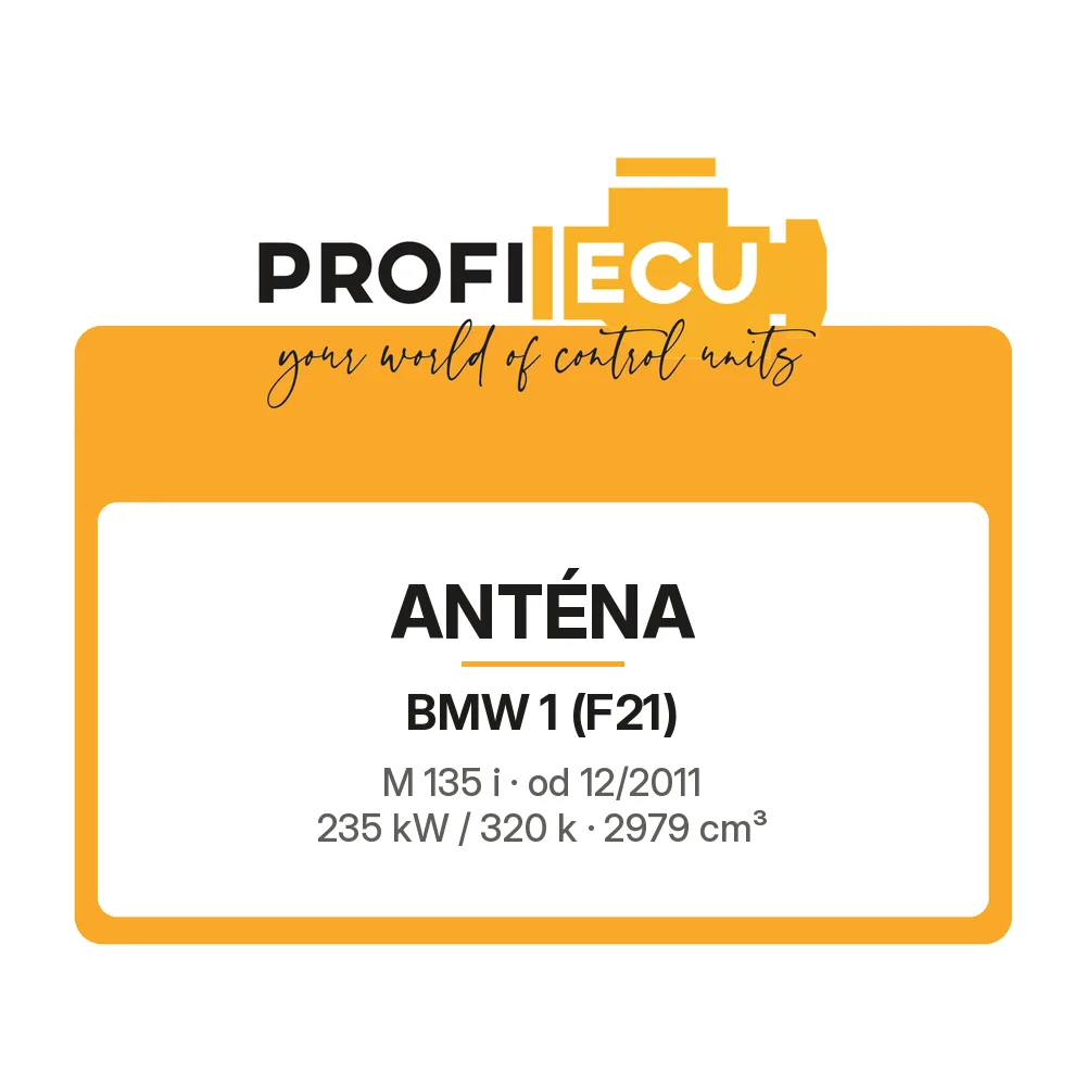 Etiketa ProfiECU: Anténa pro BMW 1 M 135 i 235 kW