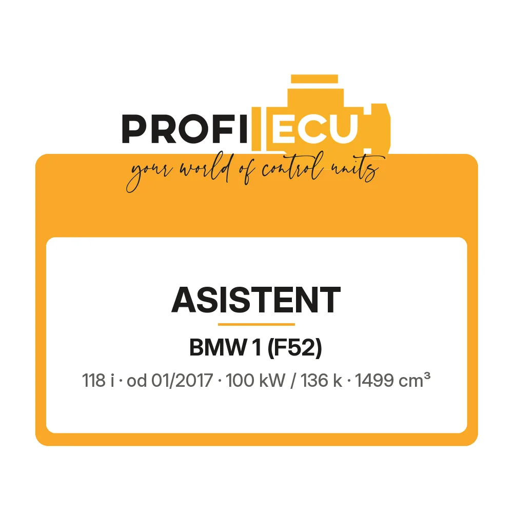 Etiketa ProfiECU: ASISTENT pro BMW 1 118 i 100 kW