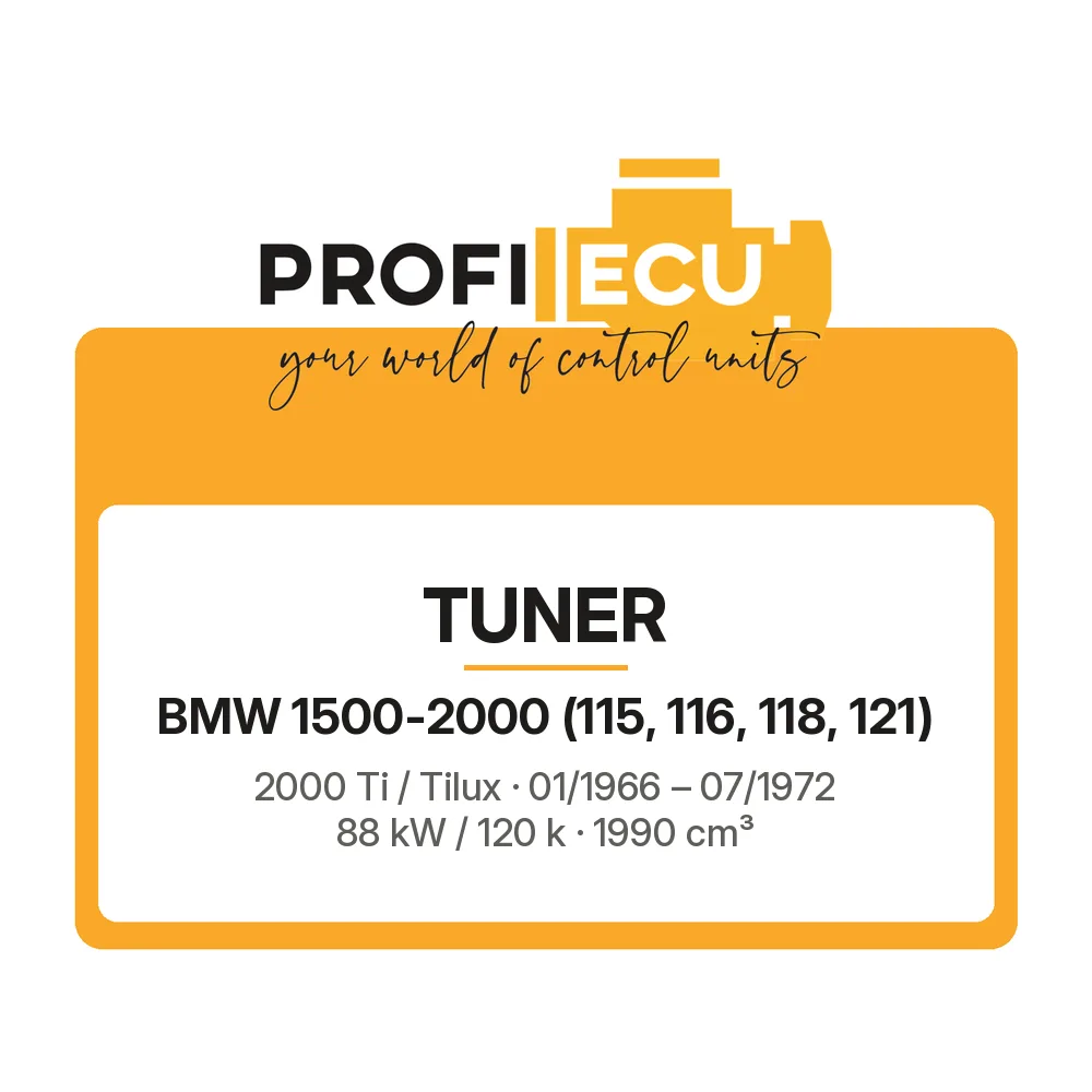 Etiketa ProfiECU: Tuner pro BMW 1500-2000 2000 Ti / Tilux 88 kW