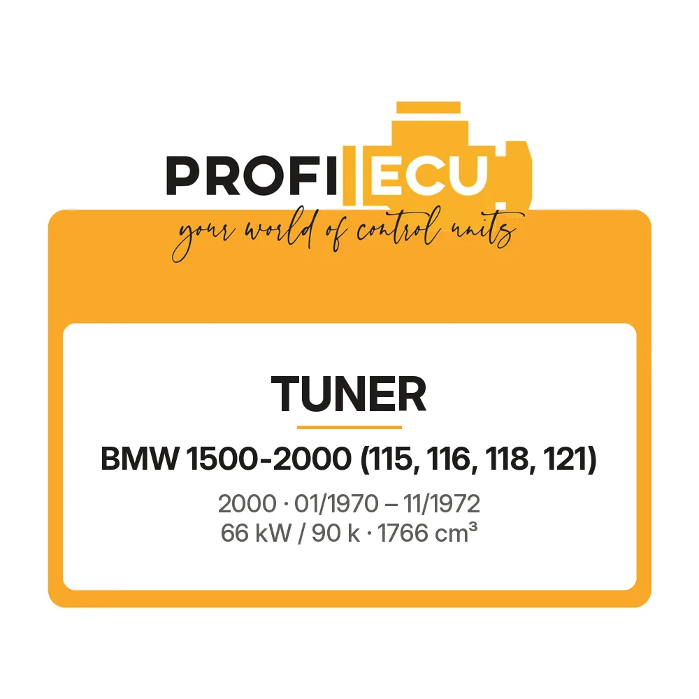Etiketa ProfiECU: Tuner pro BMW 1500-2000 2000 66 kW