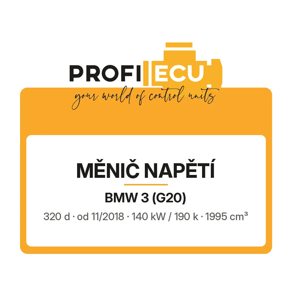 Etiketa ProfiECU: Měnič napětí pro BMW 3 320 d 140 kW