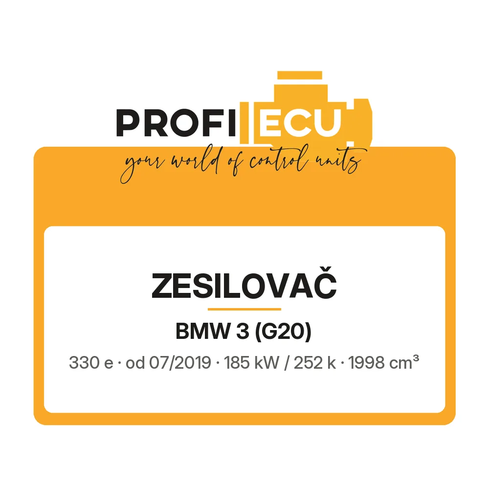 Etiketa ProfiECU: Zesilovač pro BMW 3 330 e 185 kW