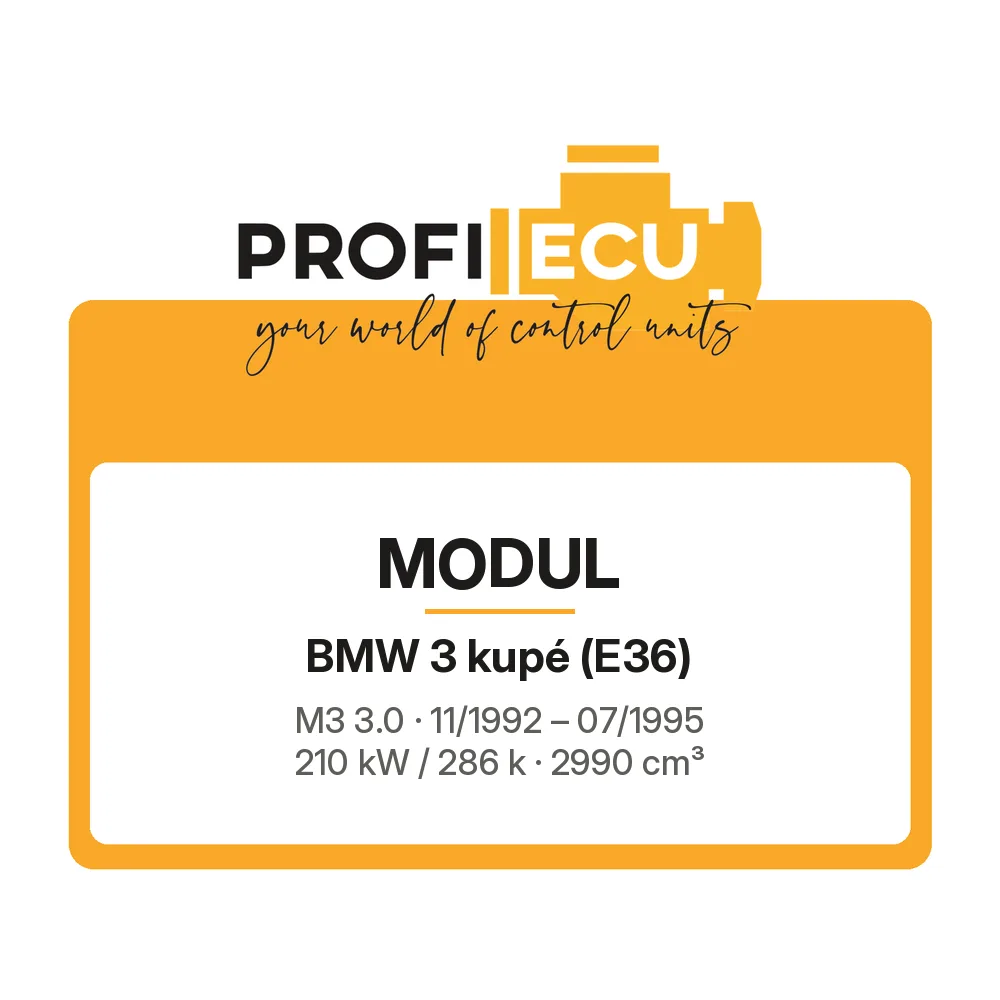 Etiketa ProfiECU: Modul pro BMW 3 kupé M3 3.0 210 kW