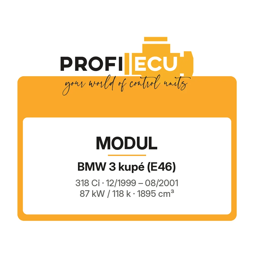 Etiketa ProfiECU: Modul pro BMW 3 kupé 318 Ci 87 kW