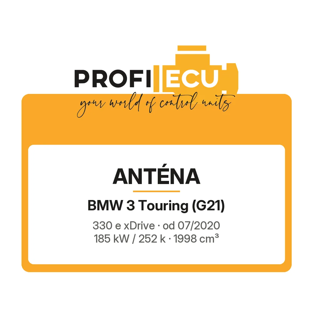 Etiketa ProfiECU: Anténa pro BMW 3 Touring 330 e xDrive 185 kW